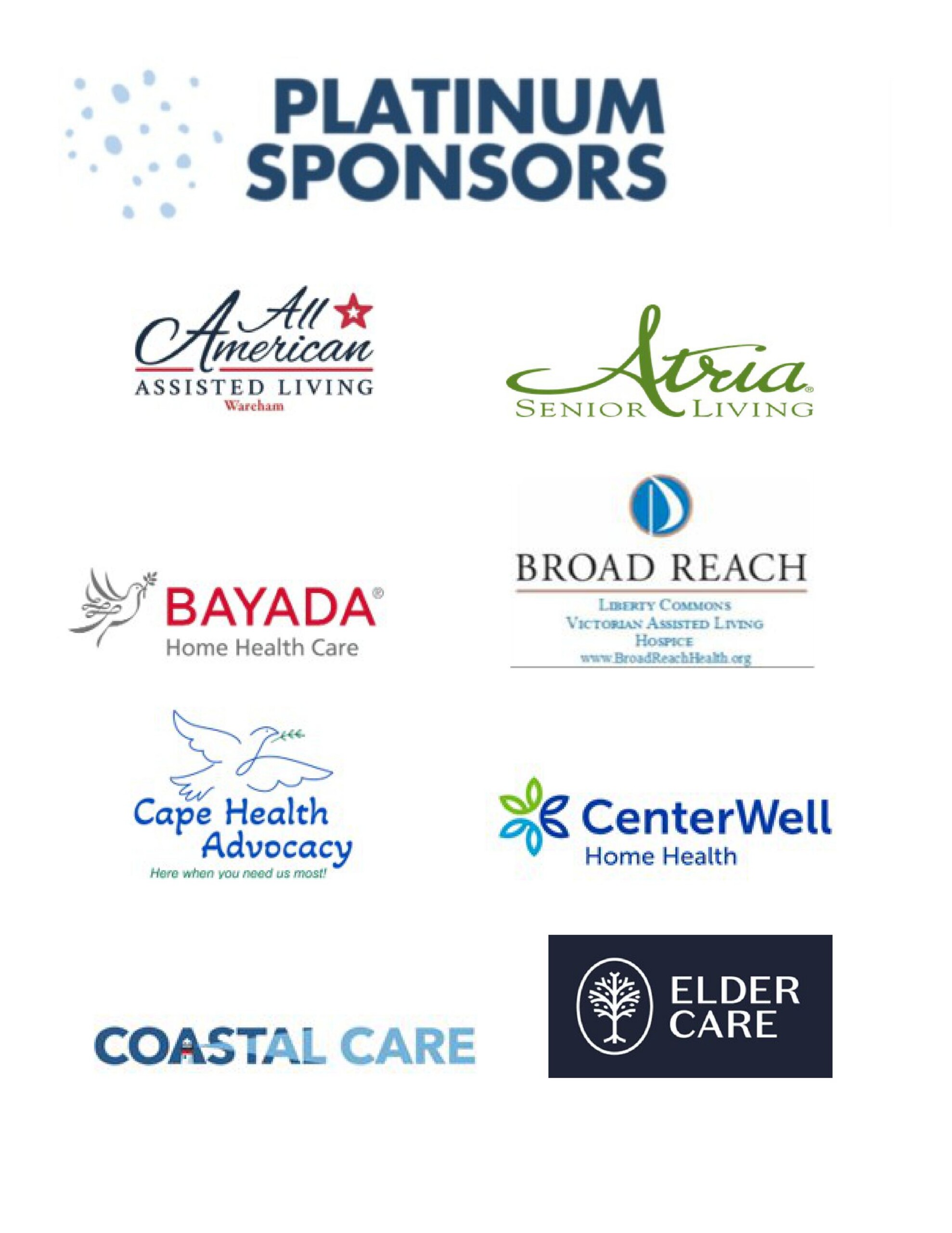 Platinum Sponsors platinum sponsorships