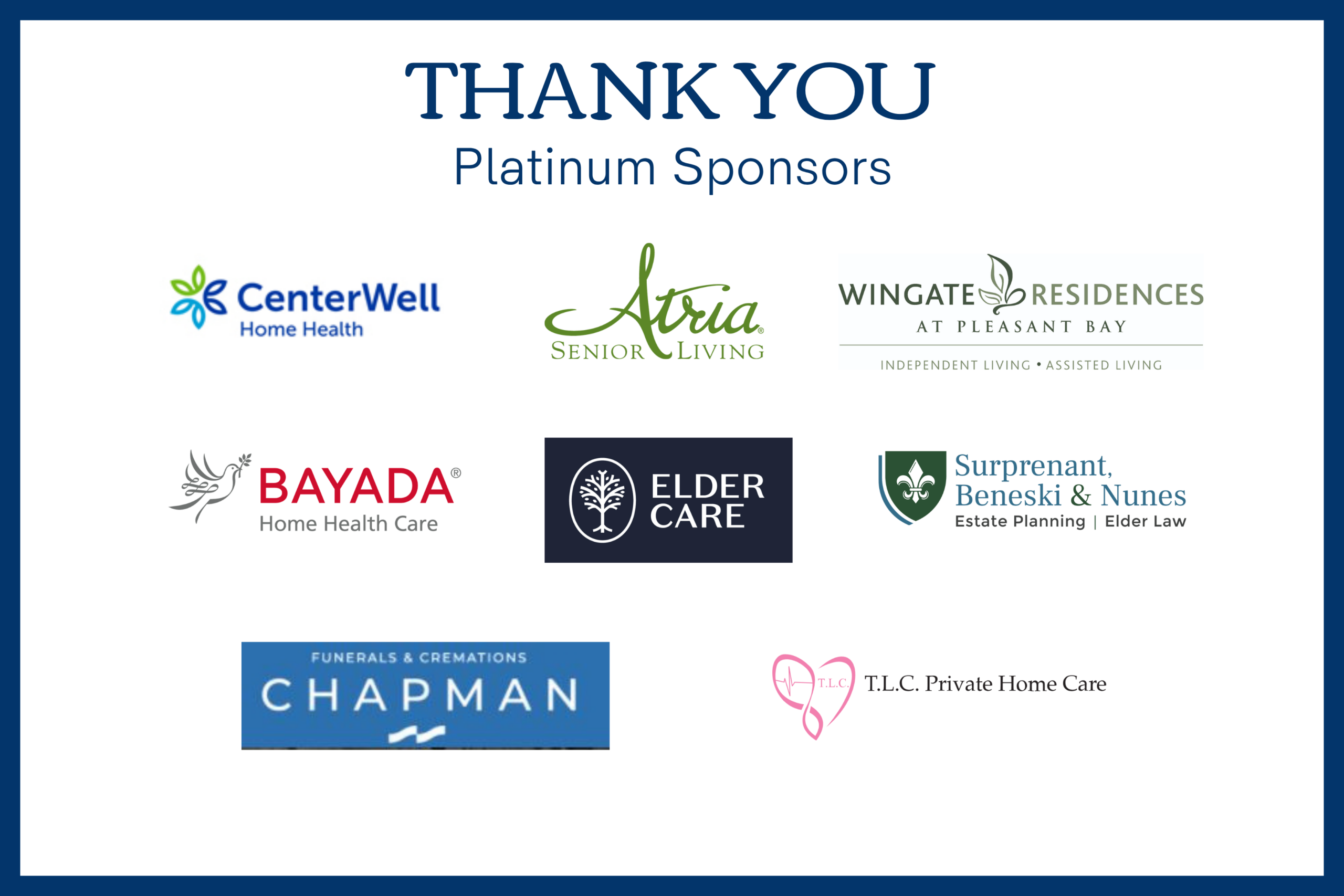 Platinum Sponsors platinum sponsorships